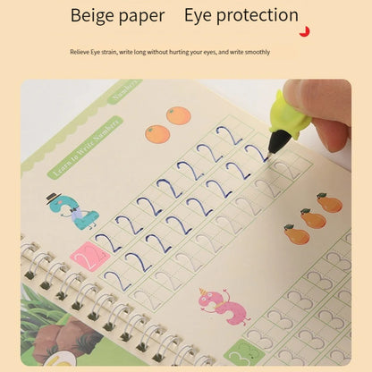 Copybooks Pen Magic Copy Book Free Wiping Writing Sticker Practice for Calligraphy Kids Learning Books Grooves Template Desig