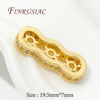 18K Gold Plated Spacer Bar Separators,For Bracelets Accessories DIY Jewelry Making Supplies,Bead Separators,Necklace Findings