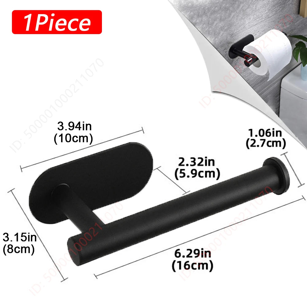 1~2PCS Toilet Paper Rack Bathroom Paper Towel Holder Adhesive Absorbent Paper Dispenser WC Kitchen Hardware Storage Accessori