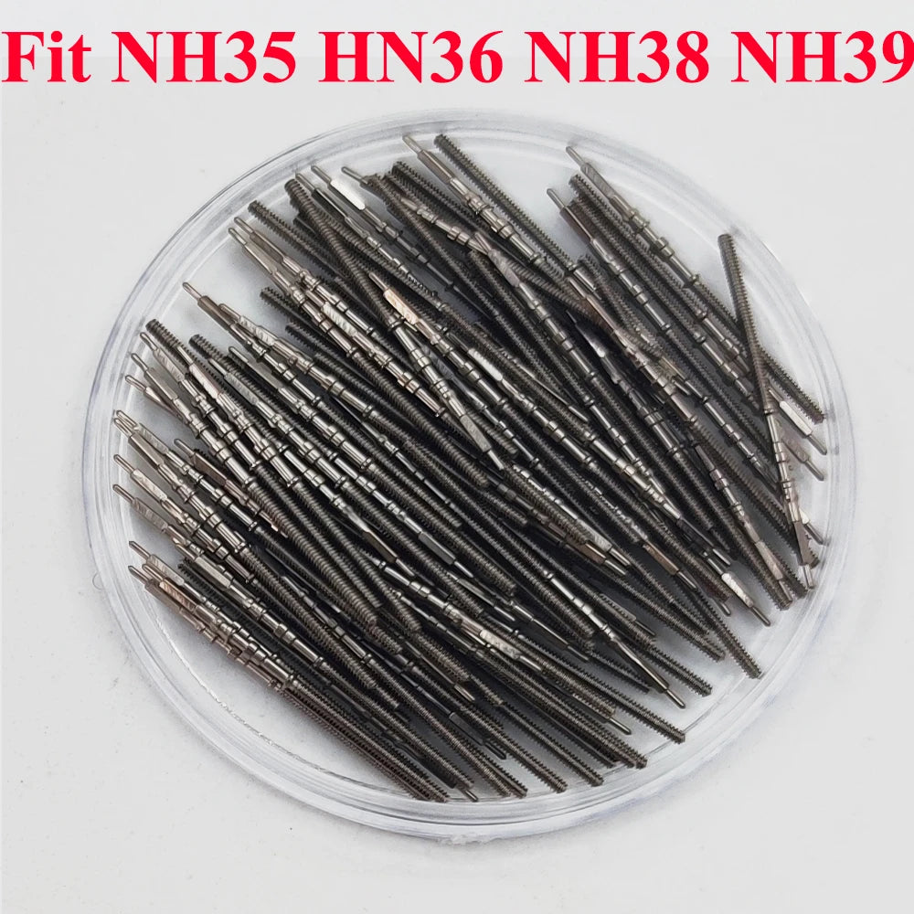 Watch Stem Stainless Steel Spare Parts fit NH35 NH36 NH34 NH38 NH39 Crown Automatic Mechanical Movement Watch Parts Crown Ste