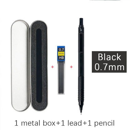 High Quality Metal Mechanical Pencils Set with Lead Refills Drafting Automatic Pencil 0.3, 0.5, 0.7, 2.0mm Pencil for Art Sup