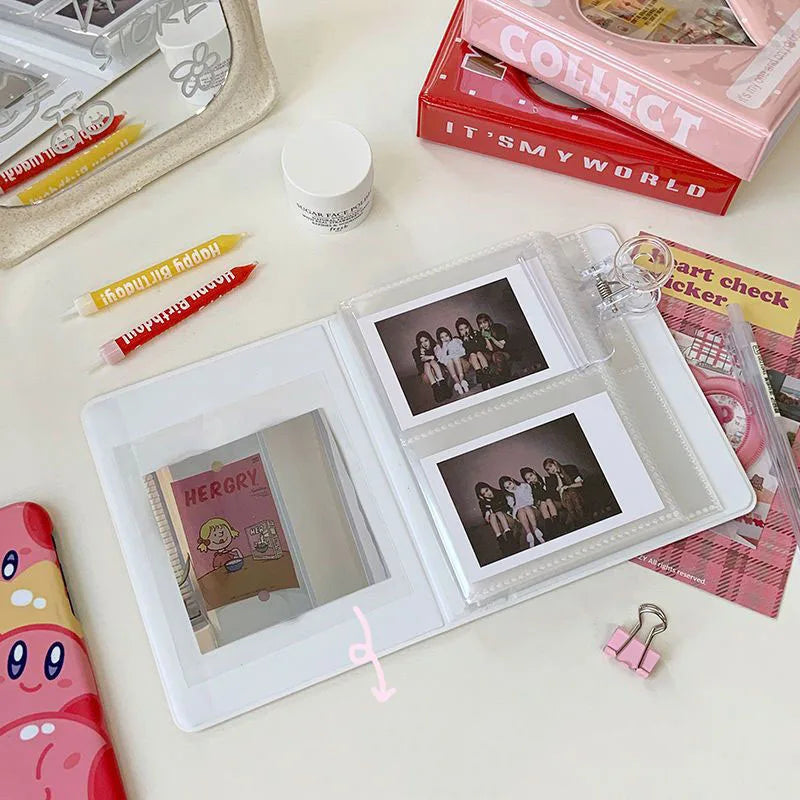 Mini Photo Album 64 Pockets Cartoon Album Photo Photocard Holder Book Collect Kpop Album De Fotos Kpop Photocard Binder