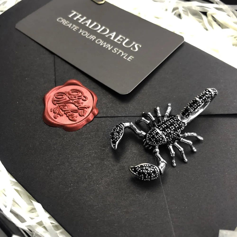 Pendant Scorpion Black,2019 Brand New Fashion Jewelry Europe Bijoux Accessories Gift For Woman Rebel Men