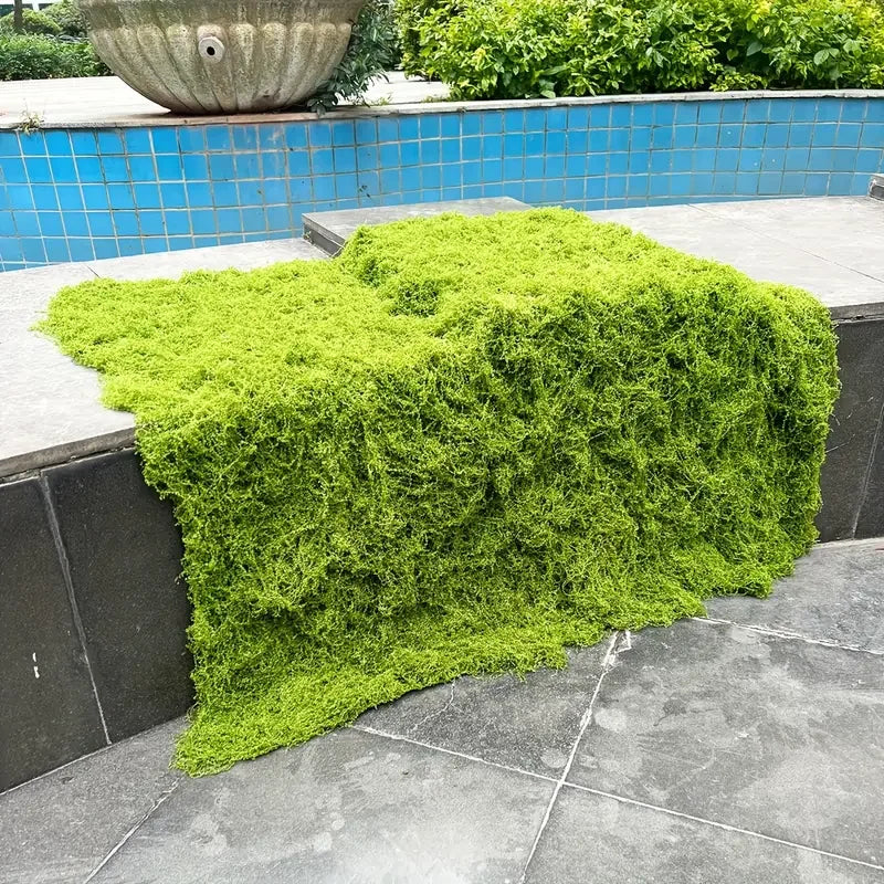 100cm*100cm Artificial Moss Carpet Aquascape Bionic Turf Fake Moss Micro-Landscaping Arrangement Lawn Bonsai Potted Plants Pa