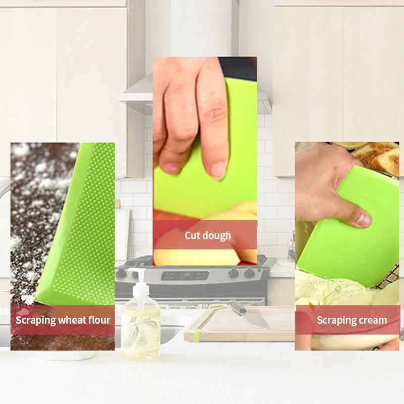 1 plastic cake cream spatula, dough knife, smooth edged butter scraper, baking tool - essential for home use
