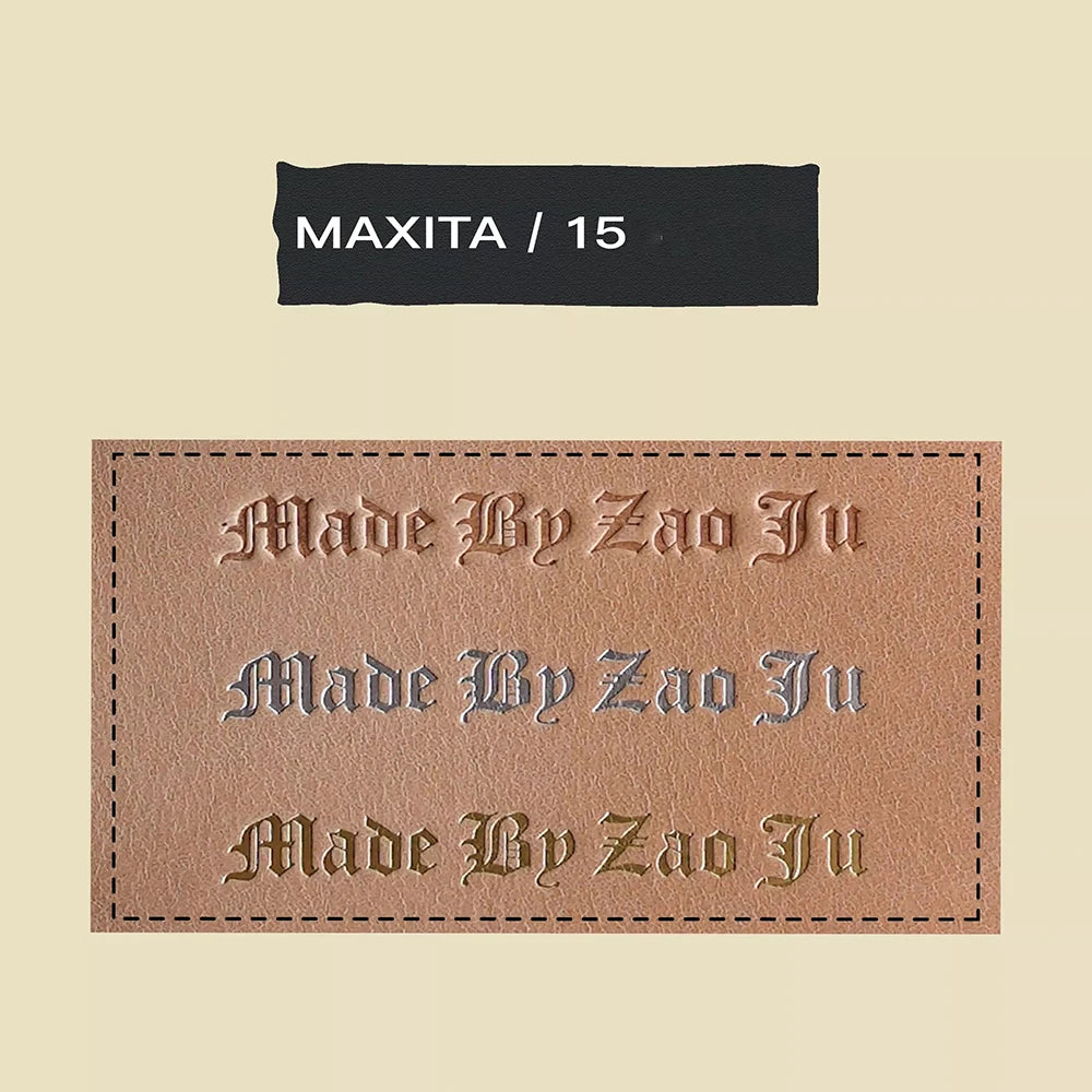 MAXITA Movable Type Hot Foil Stamping Kit | English Brass Type Set for Leather Craft, Packaging, and DIY Embossing 306Pcs - F