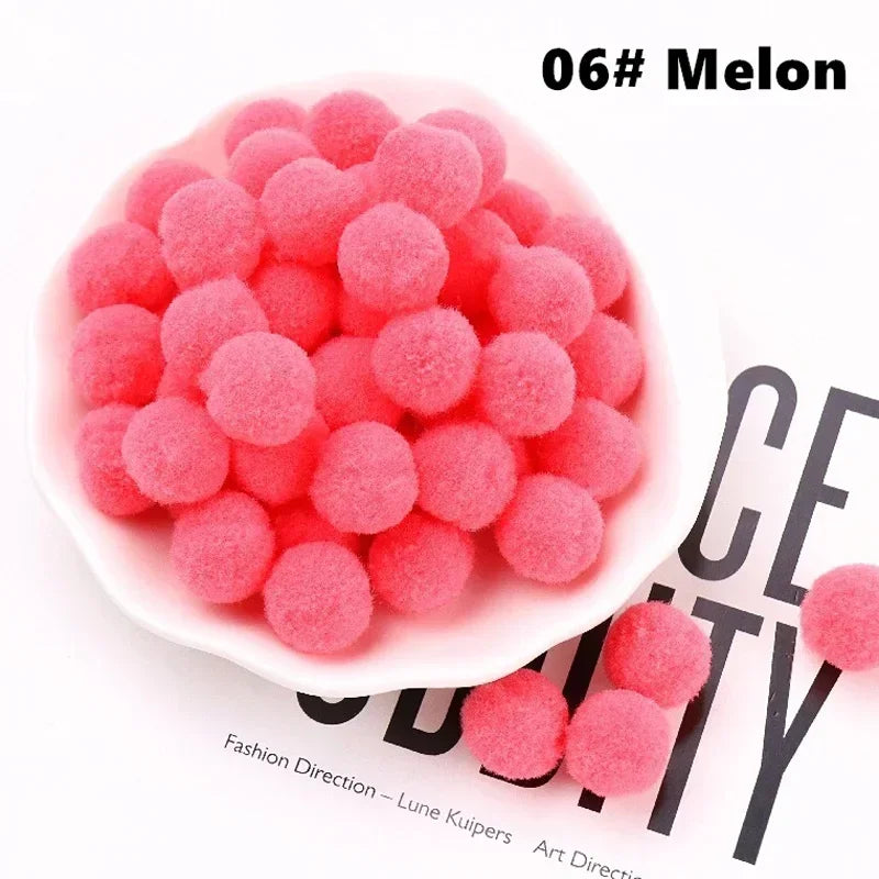 Mini Fluffy Soft Pom Poms Pompoms Ball,Handmade Craft Toys,Wedding Christmas Decor,DIY Sewing Supplies,8mm,10mm,15mm,20mm,30m