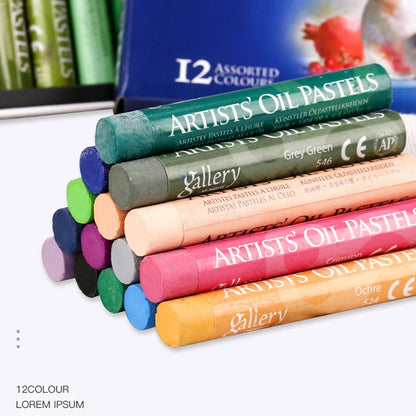 MUNGYO Artist Soft Oil Pastel Set Professional Painting Drawing Graffiti Art Crayons Washable Non Toxic Art Supply 12/25/50Co