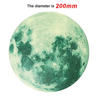 Luminous Moon Stars Wall Stickers for Kids room Bedroom Decor Glow in the dark Earth Wall Decals Noctilucent Stickers Home De