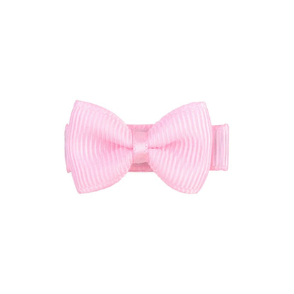1.2 Inches Solid Colors Mini Hair Bows With Clip For Kids Girls Hairgrips Ribbon Covered Safety Bows Headwear Hair Accessorie