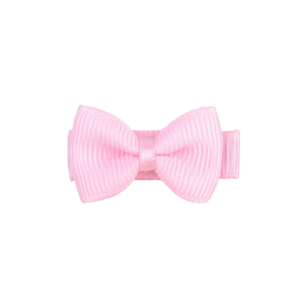 1.2 Inches Solid Colors Mini Hair Bows With Clip For Kids Girls Hairgrips Ribbon Covered Safety Bows Headwear Hair Accessorie