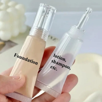 5/3/1PCS 10ML Cosmetic Soft Tubes Sunscreen Cream Lotion Liquid Foundation Refillable Bottles Travel Portioning Bottling Sque