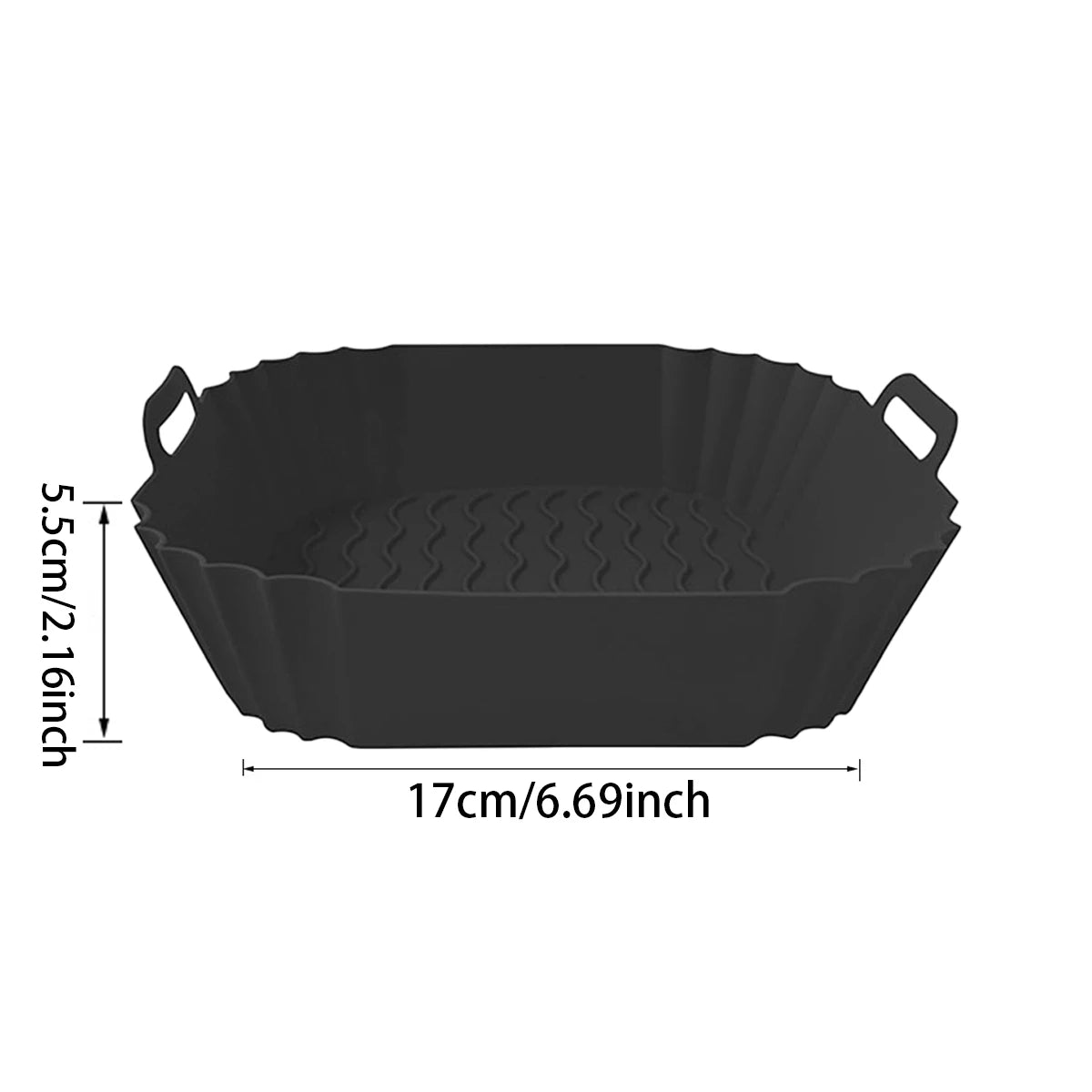 Silicone Air Fryer Liners Pot,Airfryer Basket Cooking Gadgets ,Reusable Baking Tray Non-stick Pizza Pan Oven Kitchen Accessor