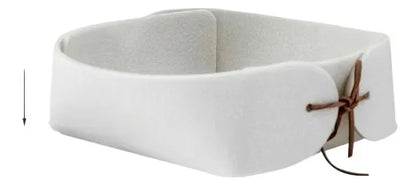 Hexagonal Felt Dice Tray Foldable Storage Box Game Tray Desktop Storage Box Jewelry Tray - Style 2-white
