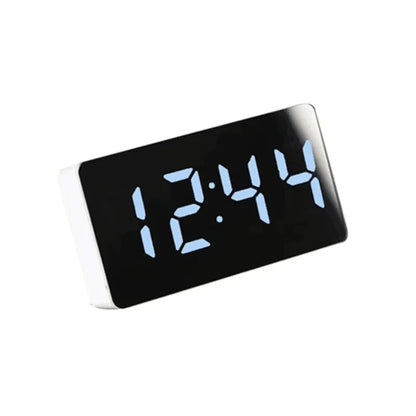 Multifunctional Mirror Table Clock Digital Alarm Snooze Display Time Night LED Light Desk Desktop Home Decor Gifts for Childr