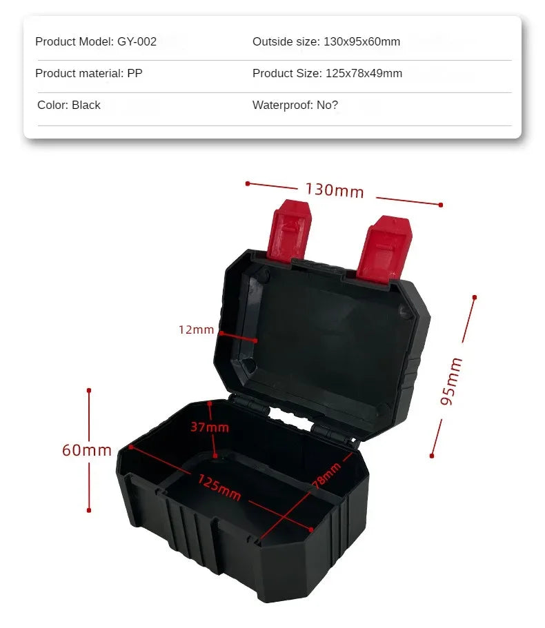 Plastic Tools Box Professiona Electrician Work Organizer Multifunctional Tool Box Storage Carpentry Tools and Accessories - G