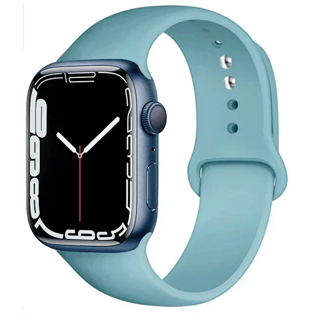 Silicone Band For Apple Watch strap 46mm 44mm 45mm 40mm 41mm 42-38mm 49mm sport bracelet iwatch series 11 10 9 8 7 6 5 SE Ult