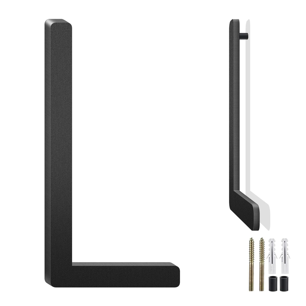 3-10 Inch Floating Aluminum House Address Numbers Letters, Modern Metal House Numbers for Outside, Black Metal Door Address L