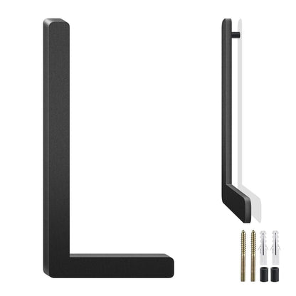 3-10 Inch Floating Aluminum House Address Numbers Letters, Modern Metal House Numbers for Outside, Black Metal Door Address L