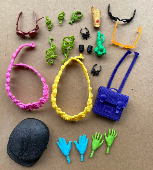 Monster Doll Handbands Hat Bags Hands Legs Decors DIY Doll Dressing Accessories Necklace Glasses Headbands Doll Parts