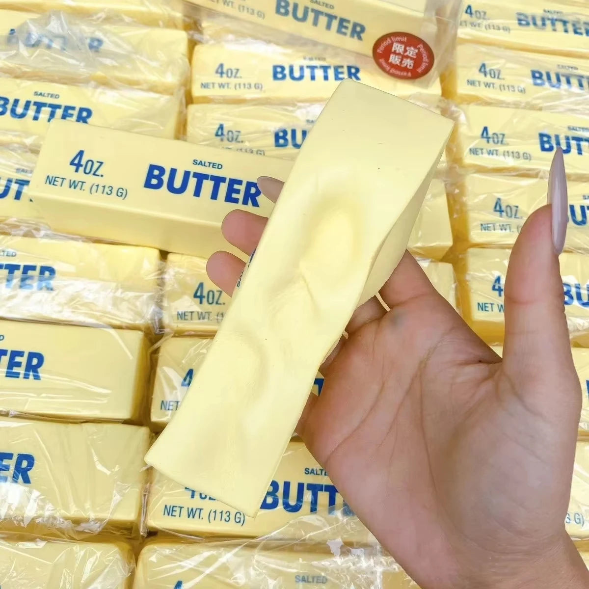 Butter Stick Squishy Toy Slow Rising Squeeze Toy Butter Bar Brick Squishy Fidget Toy Anti Stress Release Hand Relax Gift Toy