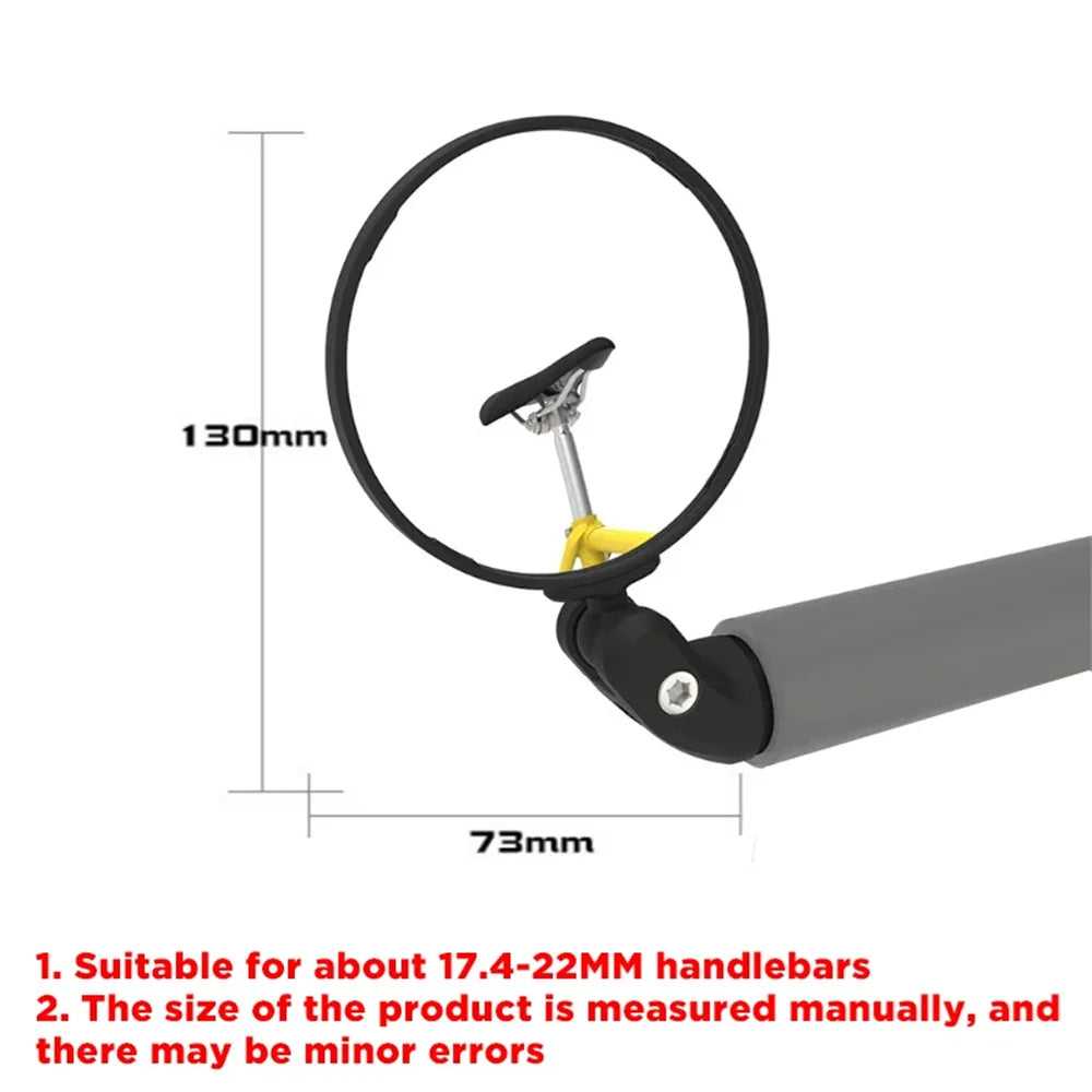 Universal Bicycle Mirror Rearview Adjustable Rotate Wide-Angle Cycling Handlebar Rear View Mirrors for MTB Road Bike Accessor