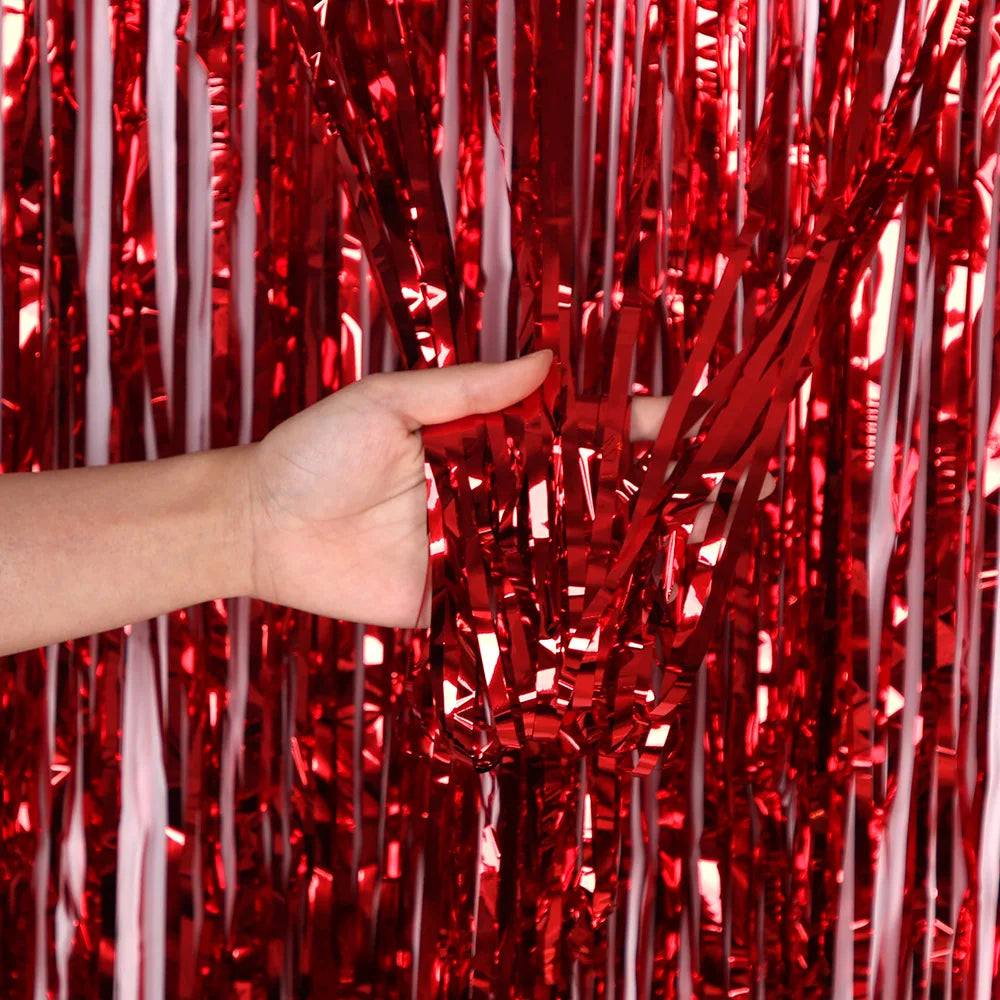 2/3M Party Background Wedding Decoration Foil Fringe Curtain Sequin Bachelorette Photo Backdrop Wall Curtain Birthday BabySho