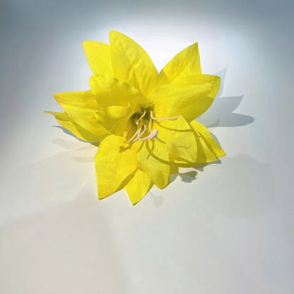 Retro Lily Flower Hairpin Valentine Headwear Girl Aesthetic Side Clip Hair Accessories Artificial Floral Hair Clip Festival G