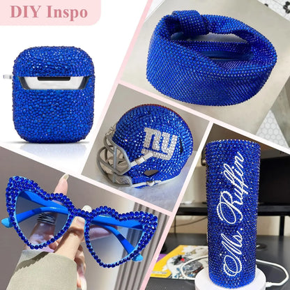 Billow Blue Series Non Hotfix Rhinestones SS6-SS30 Nail Charm Art Flatback Crystals Super Glitter Glass Strass for DIY Craft