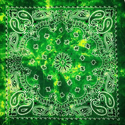 New Fashion Hip Hop 100% Cotton Bandana Square Scarf 55cm*55cm Black Red Paisley Headband Printed For Women/Men/Boys/Girls - 