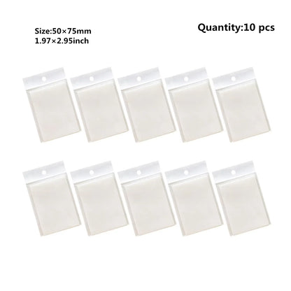 50 Sheets Transparent Sticky Note Pads Waterproof Self-Adhesive Memo Notepad School Office Supplies Stationery - 50x75-10pcs