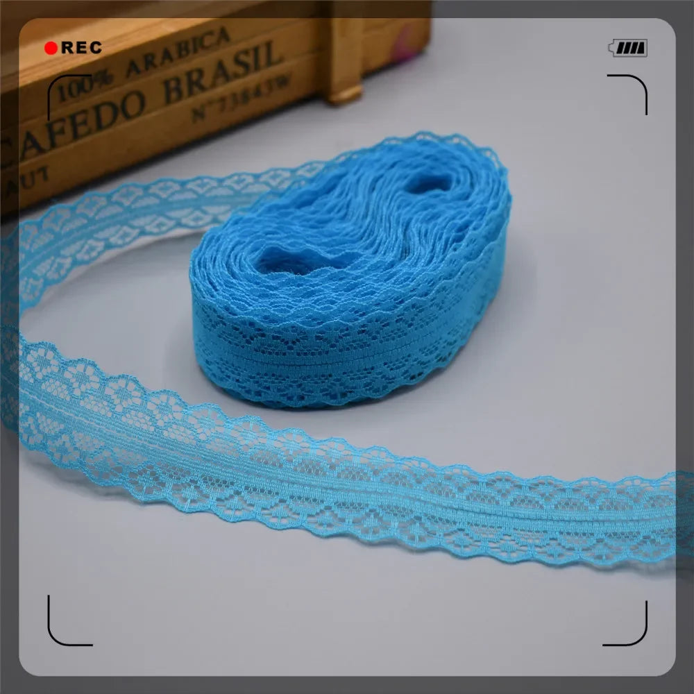 Lace Trim 10 Yards, 28mm Wide Lace Tape, Vintage Lace for Sewing, Scrapbooking, DIY Crafts, Floral Lace Ribbon Decoration - L