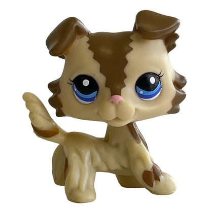 Rare Pet Shop LPS Toy Stands Short Hair Cat Original Kitten Husky Puppy Dog Fox Cute Animal Old Bobble Head Toy
