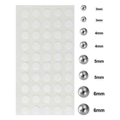 180pcs Non Piercing Lip Nails Sticker Selfadhesive Waterproof Reusable Fake Lip Nail Eyebrow Nose Ring Body Belly Button Jewe