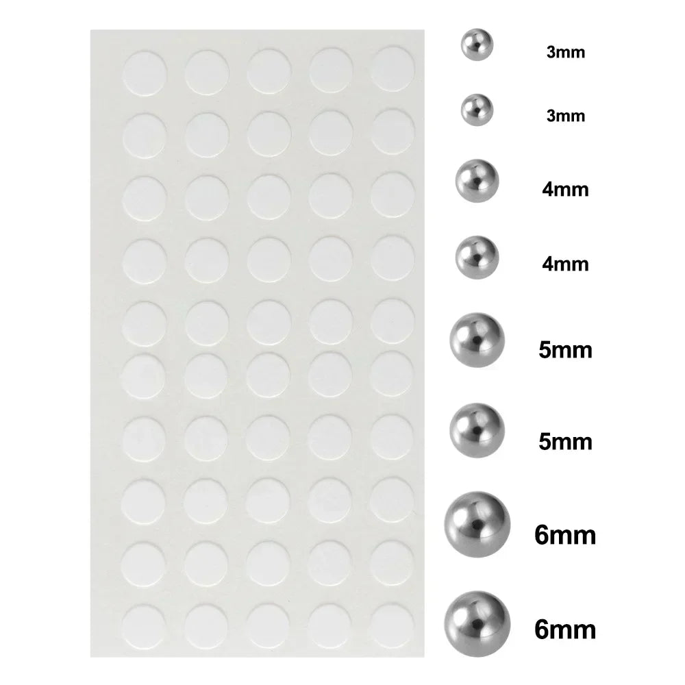 180pcs Non Piercing Lip Nails Sticker Selfadhesive Waterproof Reusable Fake Lip Nail Eyebrow Nose Ring Body Belly Button Jewe
