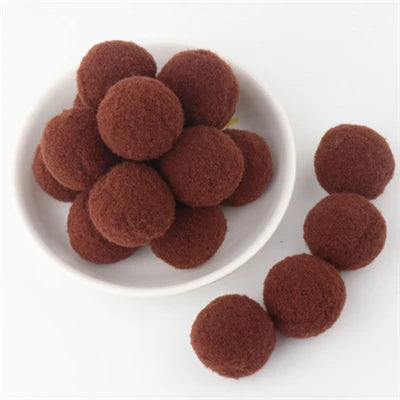 Soft Pompom Fluffy Pompones Plush Craft Pom Poms Ball Furball mini 8mm to 30mm Pompon Christmas Decoration Kids Toys crafts -