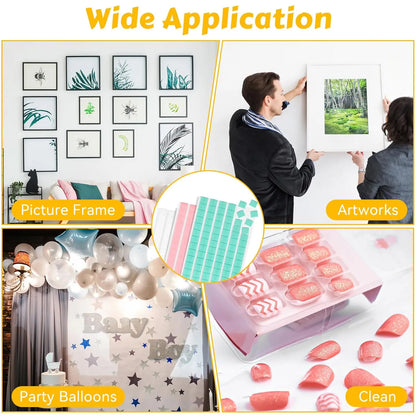 288 pieces Sticky, wall safety adhesive Poster putty Removable and reusable mounting putty for hanging pictures and decoratin