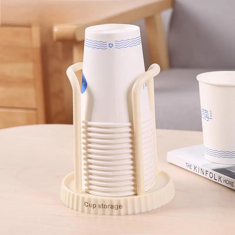 Household Disposable Paper Cup Holder, Desktop Paper Cup Storage Rack, Suitable For Living Room, Dining Room And Other Cup Ta