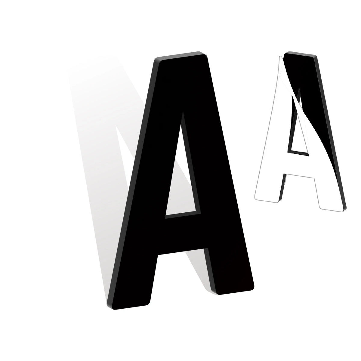 Self Adhesive House Numbers 3-12in 5mm Solid Acrylic Letters Modern Address Sign for Door Mailbox Office Hotel Apartment Deco
