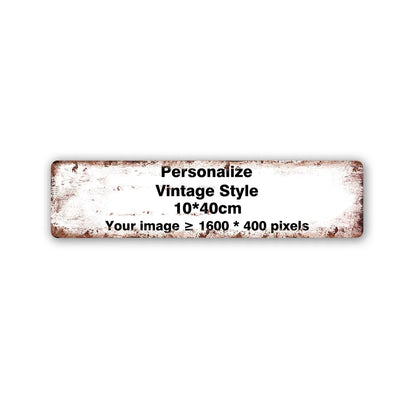 Custom Metal Tin Sign Vintage Wall Art Poster Personalise Room Decoration, Personalized Gift Free Design
