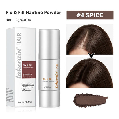 Waterproof Hairline & Root Concealer Pen – Instant Grey Coverage with Easy Blend Powder Stick for Normal Hair - 4SPICE