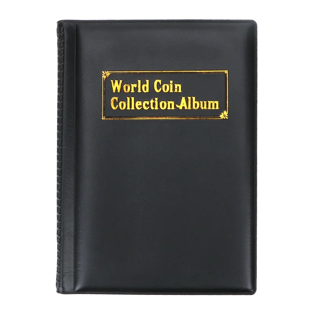 For Collector Home Decor Craft Gift Coin Album Multi-kinetic Coin Collection PVC Coins Collection Book Coin Collectors - blac
