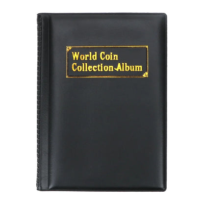 For Collector Home Decor Craft Gift Coin Album Multi-kinetic Coin Collection PVC Coins Collection Book Coin Collectors - blac