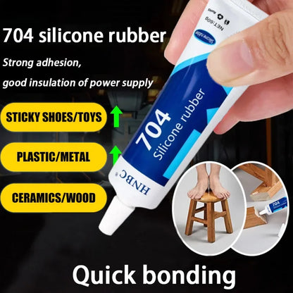 704 Silicone Rubber High-Temperature Resistant Electronic Waterproof Insulation Strong Heat-Resistant Silicone Sealing Adhesi