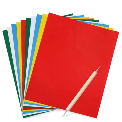 10Pcs fabric carbon paper water-soluble handmade cross stitch tool supplies DIY fabric transfer paper embroidery tool sewing 