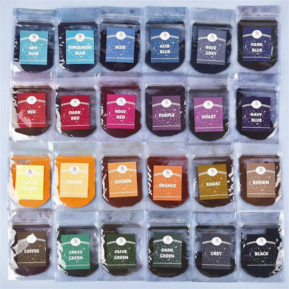 10g Powder Dye Fabric Dyes Textile Dyeing Garment Tie Dyeing Cotton Nylon Multifunctional Pigment For Old Clothes Refurbishme