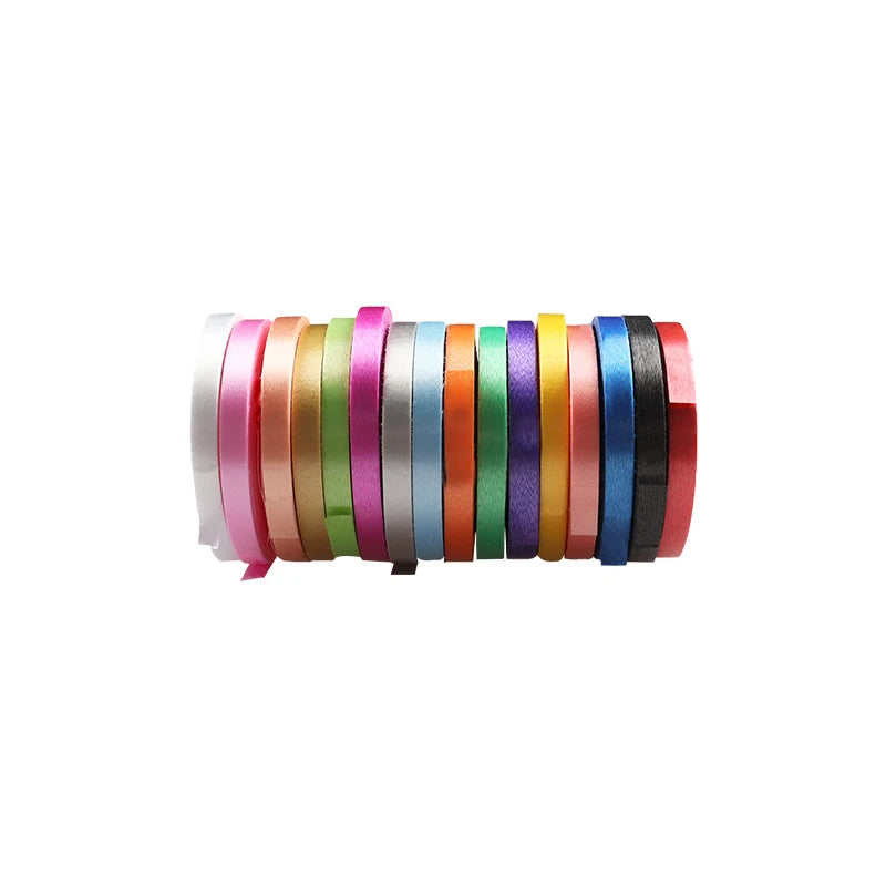10metre/Roll Balloon Ribbon Birthday Party Decoration Supplies Wedding Accessories DIY 5mm Balloon Rope Satin Colourful Ribbo