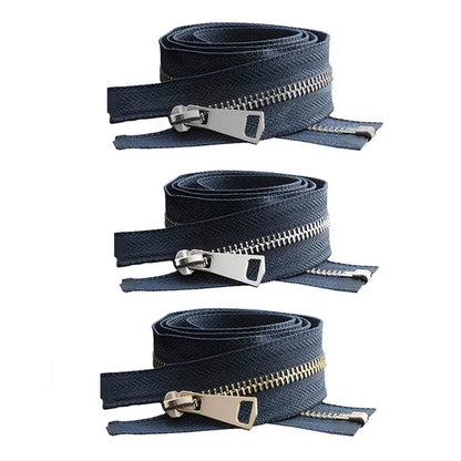 20/30/40/50/60/70/80cm 5# Colorful Open-End Auto Lock Metal Zipper DIY Handcraft For Clothing Pocket Garment Shoes