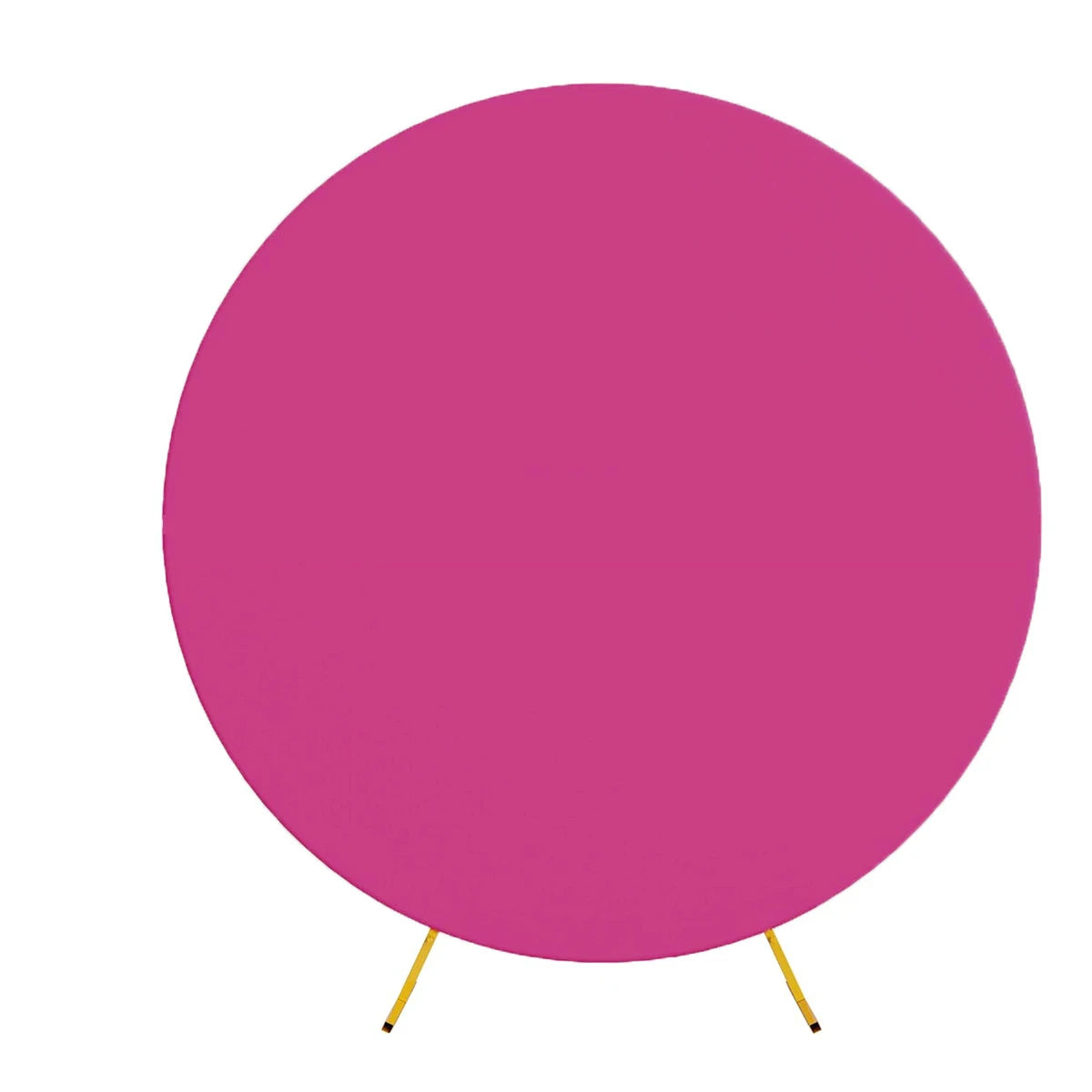 Pure Color Circle Round Backdrop Cover Wedding Baby Shower Birthday Party Decor Elastic Photo Background（Without Shelf）