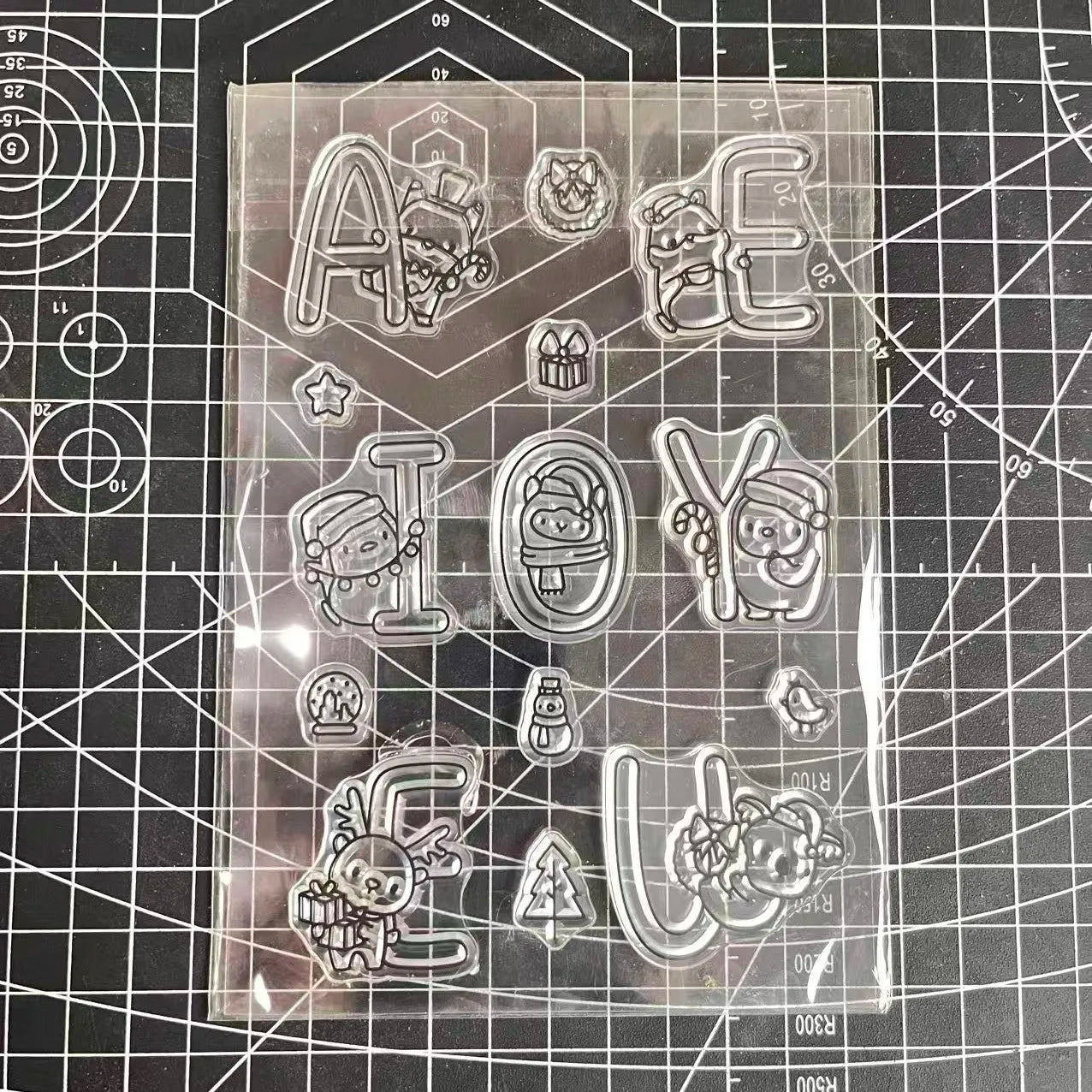 2026 New A6 Clear Stamps Identity Card Design DIY Scrapbook Journal Album Card Making Supplies - only stamp 6